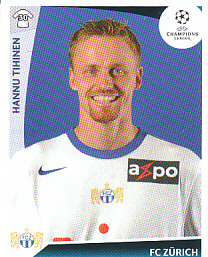 Hannu Tihinen FC Zurich samolepka UEFA Champions League 2009/10 #198